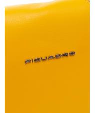 PIQUADRO CAMPIONARIO - MUSE Leather shoulder bag with shoulder strap Yellow - Women&rsquo;s Bags - 3