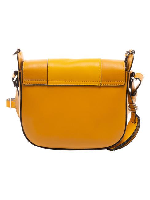 CAMPIONARIO - MUSE Leather shoulder bag with shoulder strap Yellow - Women&rsquo;s Bags
