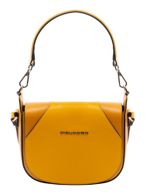 CAMPIONARIO - MUSE Leather shoulder bag with shoulder strap Yellow - Women&rsquo;s Bags