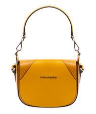 PIQUADRO CAMPIONARIO - MUSE Leather shoulder bag with shoulder strap Yellow - Women&rsquo;s Bags - 5