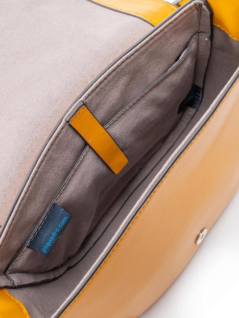 CAMPIONARIO - MUSE Leather shoulder bag with shoulder strap Yellow - Women&rsquo;s Bags