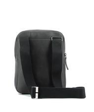 PIQUADRO CAMPIONARIO - DAVID Leather shoulder bag for iPad black - Over-the-shoulder Bags for Men - 3