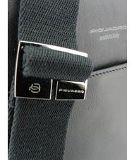 PIQUADRO CAMPIONARIO - DAVID Leather shoulder bag for iPad black - Over-the-shoulder Bags for Men - 4