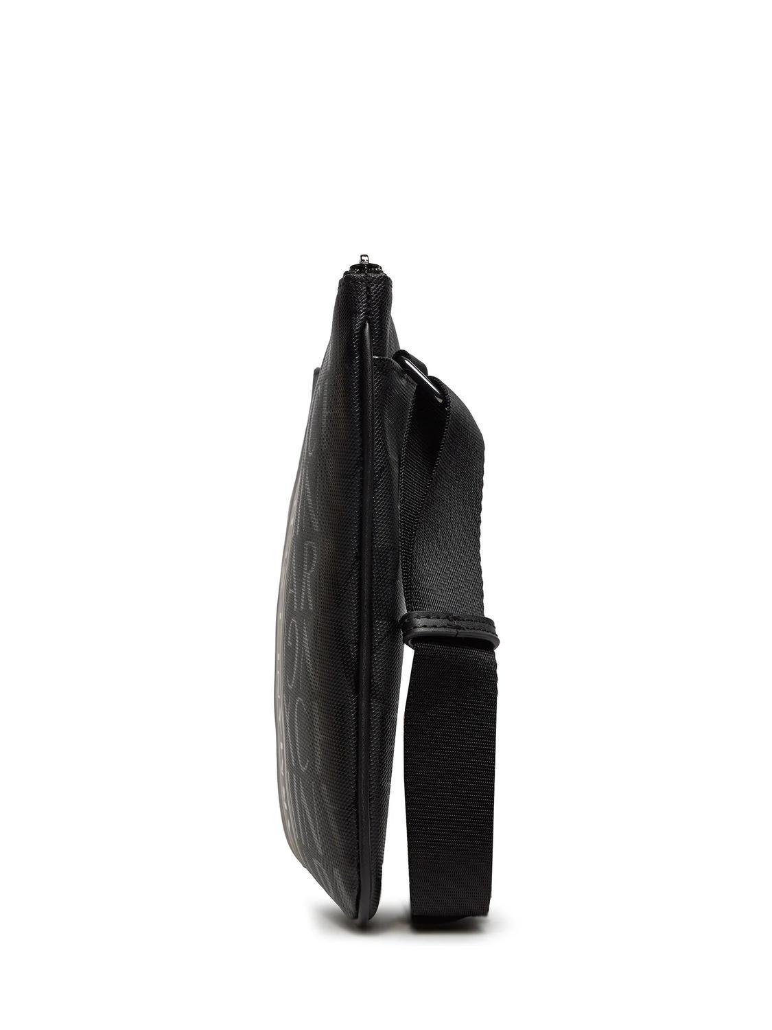 Armani Exchange Logo All Over Flat Bag Black Black Buy At Outlet Prices