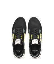 ARMANI EXCHANGE DUSSELDORF Sneakers Man black+grey+yellow - Men&rsquo;s shoes - 4