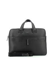 PIQUADRO CAMPIONARIO - DAVID 15.6 "laptop briefcase, in leather black - Work Briefcases - 2