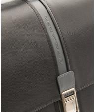 PIQUADRO briefcase X1 line. 15.6&rdquo; laptop bag black grey - Work Briefcases - 4