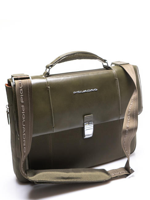 briefcase LINK 2, 13&rdquo; PC case, expandable green - Work Briefcases