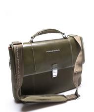 PIQUADRO briefcase LINK 2, 13&rdquo; PC case, expandable green - Work Briefcases - 2