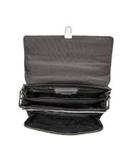 PIQUADRO CAMPIONARIO - LINK Briefcase in nylon and leather black - Work Briefcases - 4