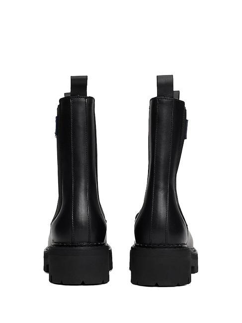 TOMMY JEANS Urban Chelsea Leather ankle boots BLACK - Women&rsquo;s shoes