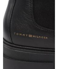 TOMMY HILFIGER MONOCHROMATIC CHELSEA High leather ankle boots BLACK - Women&rsquo;s shoes - 4