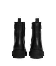 TOMMY HILFIGER TOMMY JEANS Urban Lace Up Leather ankle boots BLACK - Women&rsquo;s shoes - 3