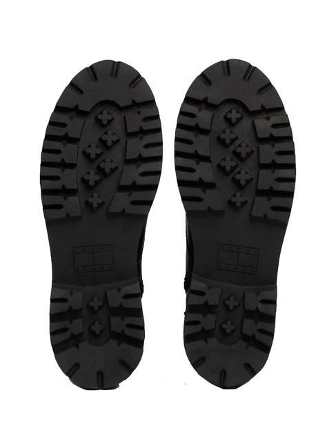 TOMMY JEANS Urban Lace Up Leather ankle boots BLACK - Women&rsquo;s shoes