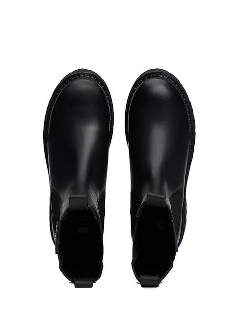 TOMMY JEANS Urban Chelsea Leather ankle boots BLACK - Women&rsquo;s shoes