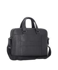 PIQUADRO CAMPIONARIO - BLACK SQUARE Leather briefcase for 15.6" laptop black - Work Briefcases - 4