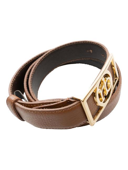 RB SQUARE Leather belt nude - Belts