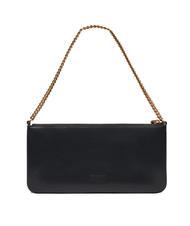 PINKO HORIZONTAL FLAT  Shoulder bag, in leather black-antique gold - Women’s Bags - 2