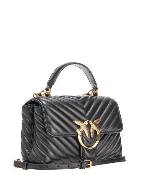 LOVE LADY PUFF Mini hand bag, with shoulder strap black-antique gold - Women&rsquo;s Bags