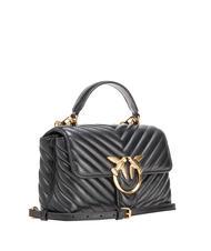 PINKO LOVE LADY PUFF Mini hand bag, with shoulder strap black-antique gold - Women&rsquo;s Bags - 2