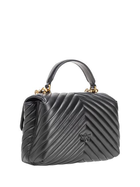 LOVE LADY PUFF Mini hand bag, with shoulder strap black-antique gold - Women&rsquo;s Bags