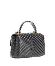PINKO LOVE LADY PUFF Mini hand bag, with shoulder strap black-antique gold - Women&rsquo;s Bags - 3