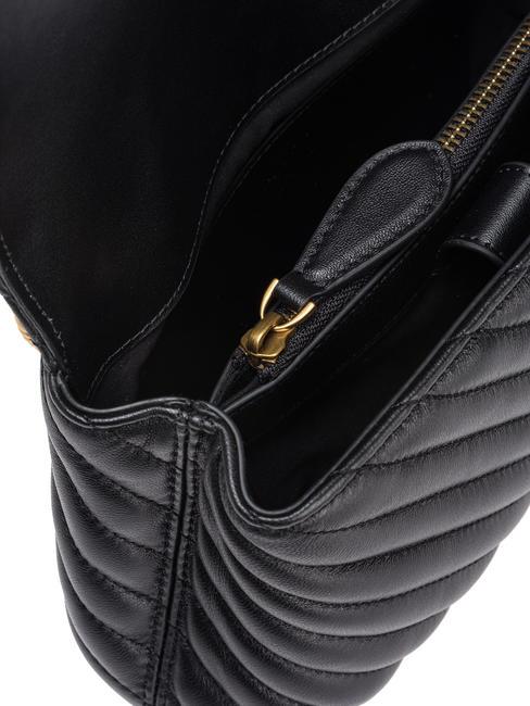 LOVE LADY PUFF Mini hand bag, with shoulder strap black-antique gold - Women&rsquo;s Bags