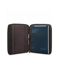 PIQUADRO CAMPIONARIO - BLACK SQUARE Leather A4 clipboard MORO - Tablet holder& Organizer - 2