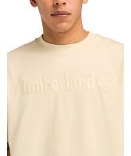 TIMBERLAND EMBROIDERY TONAL Cotton T-shirt angora - T-shirt - 3