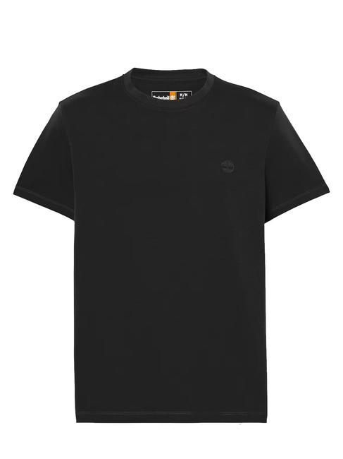 SS DUNRIVER CREW Cotton T-shirt black/pavement - T-shirt