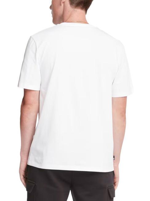 STACK LOGO Cotton T-shirt white - T-shirt