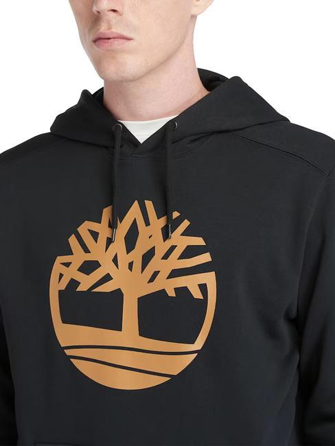 TREE LOGO Hoodie black / wheat boot - Sweatshirts