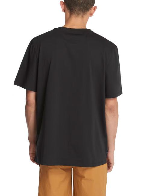 STACK LOGO Cotton T-shirt BLACK - T-shirt