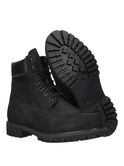 6 INCH  Leather ankle boots BLACK - Unisex shoes