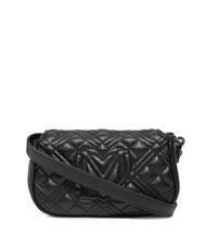 LOVE MOSCHINO QUILTED TAB  Mini shoulder bag Black - Women’s Bags - 2