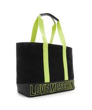 LOVE MOSCHINO FREE TIME  Canvas shopper Black - Women’s Bags - 2