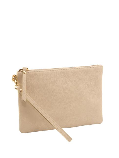 ROBERTA Dollar leather clutch bag milk - Women’s Bags