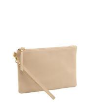 LESAC ROBERTA Dollar leather clutch bag milk - Women’s Bags - 2