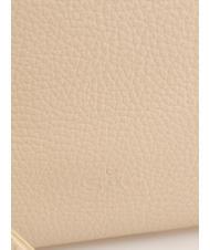 LESAC ROBERTA Dollar leather clutch bag milk - Women’s Bags - 5