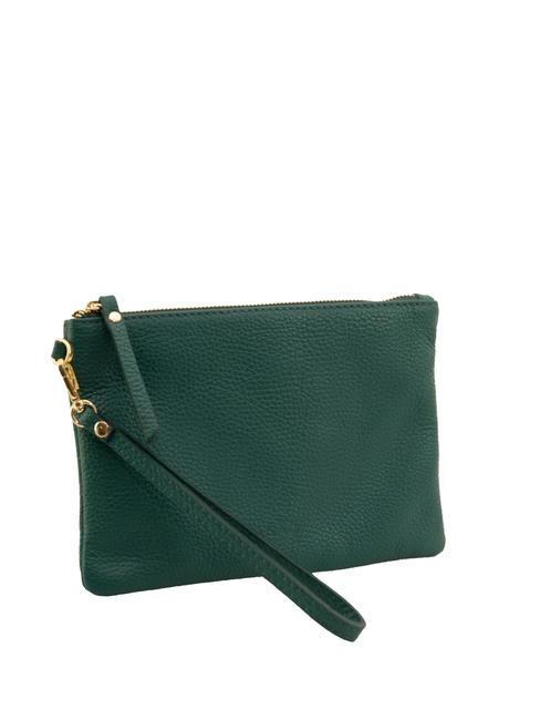 ROBERTA Dollar leather clutch bag peacock - Women’s Bags