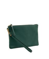 LESAC ROBERTA Dollar leather clutch bag peacock - Women’s Bags - 2