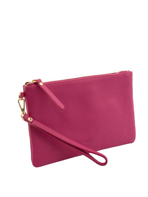 ROBERTA Dollar leather clutch bag fuchsia - Women’s Bags