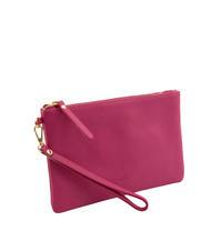 LESAC ROBERTA Dollar leather clutch bag fuchsia - Women’s Bags - 2