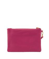 LESAC ROBERTA Dollar leather clutch bag fuchsia - Women’s Bags - 3