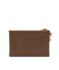LESAC ROBERTA Dollar leather clutch bag taupe - Women’s Bags - 3