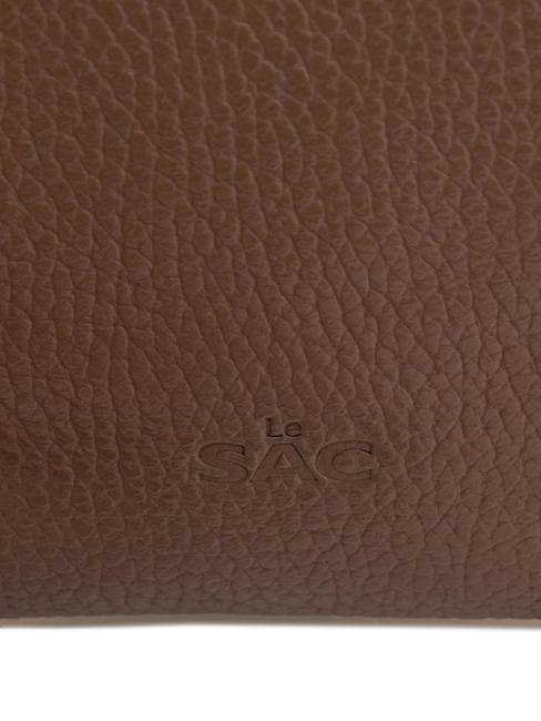 ROBERTA Dollar leather clutch bag taupe - Women’s Bags