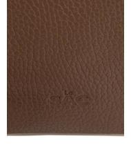 LESAC ROBERTA Dollar leather clutch bag taupe - Women’s Bags - 5