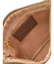 LESAC ROBERTA Dollar leather clutch bag taupe - Women’s Bags - 6