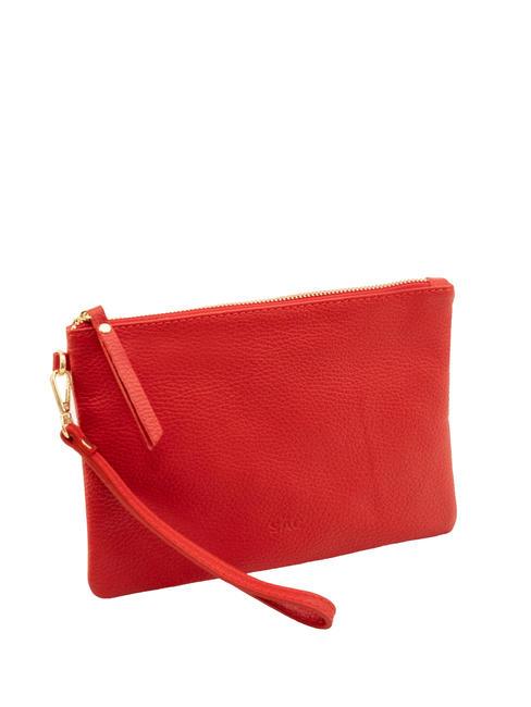 ROBERTA Dollar leather clutch bag red - Women’s Bags