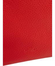 LESAC ROBERTA Dollar leather clutch bag red - Women’s Bags - 5
